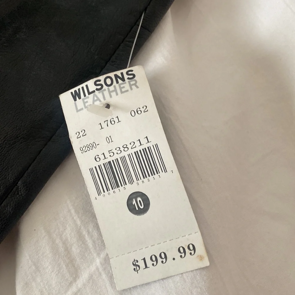 Wilson’s Leather black leather pants size 10 - Picture 3 of 4